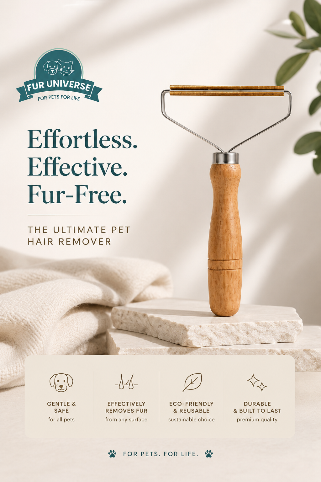 Fur Universe™ Pet Hair Scrapper