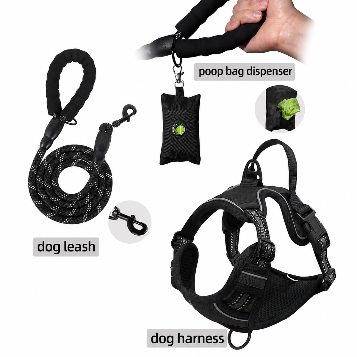 FurUniverse™ 3 in 1 Dog Walking Set